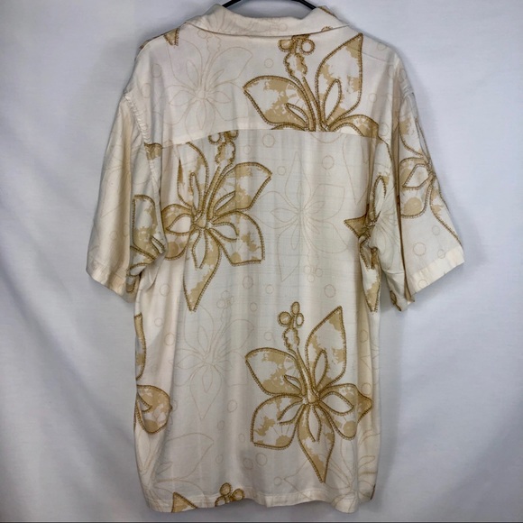 Cubavera Men’s Hawaiian Short Sleeves Shirt Large - Picture 5 of 5